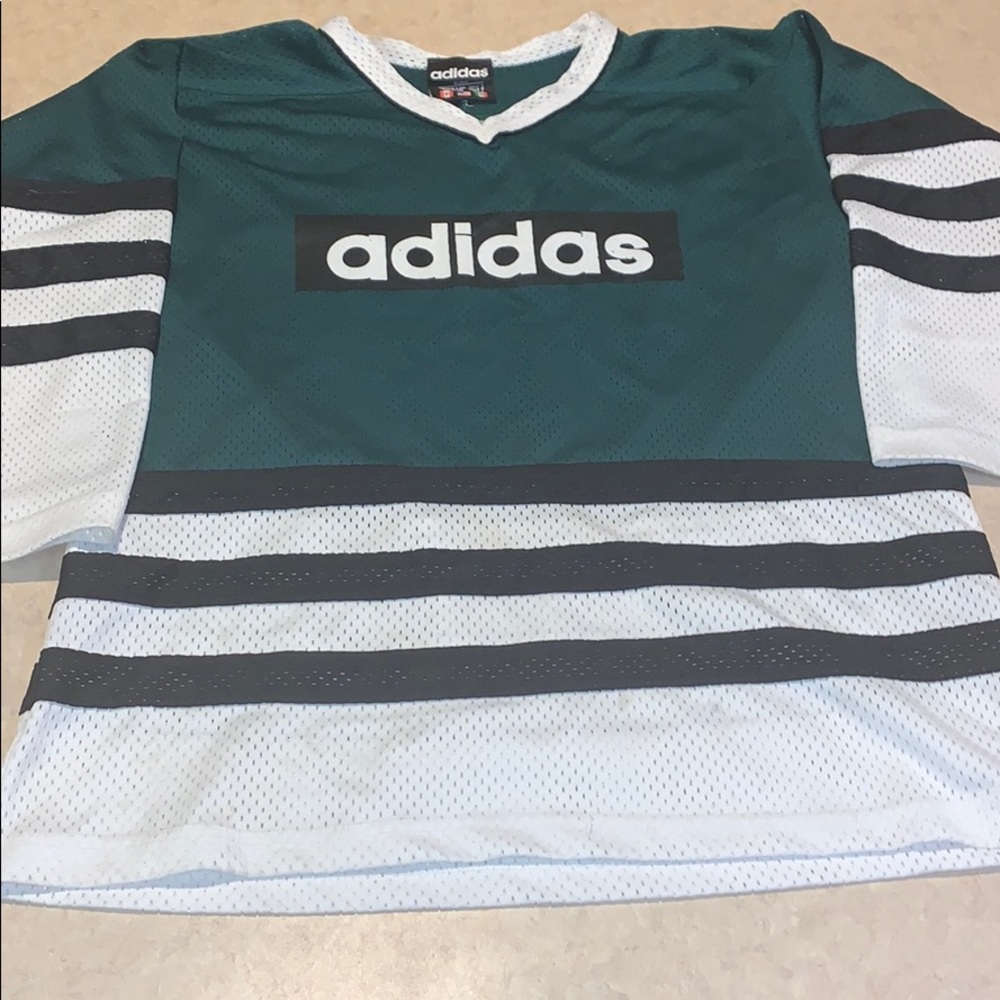 Vintage Adidas Hockey Jersey. Size Large.